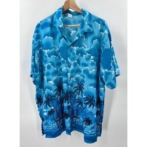 Unbranded Men's XL Button-Down Short Sleeve Hawaiian Shirt Summer Beach Holiday